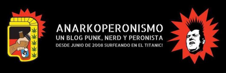 Rediseño de portada original para blog anarkoperonismo.blogspot.com